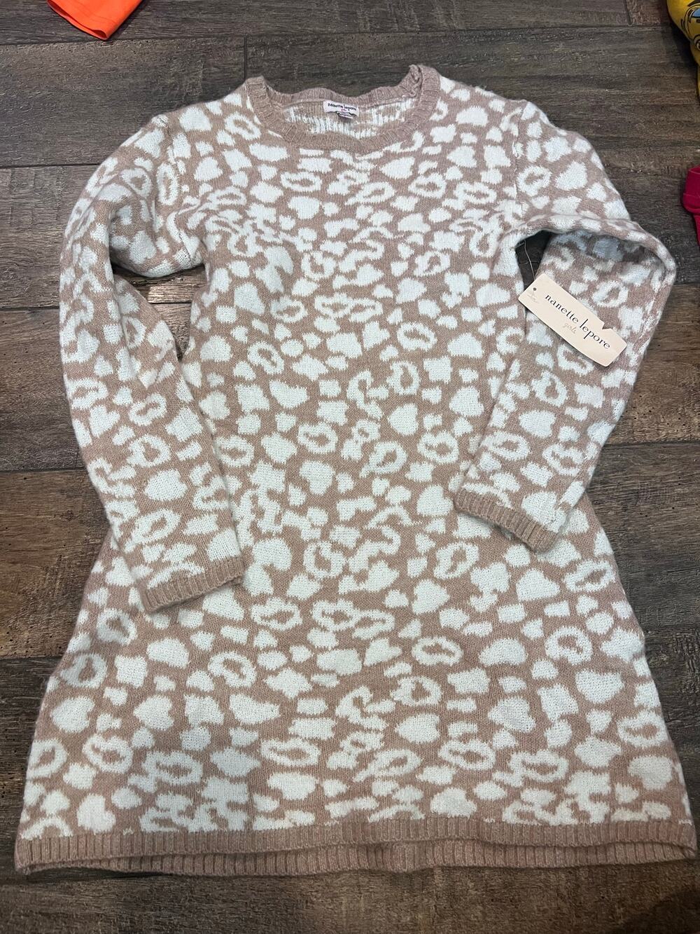 cozy Nanette Lepore girls' knit sweater dress nwt